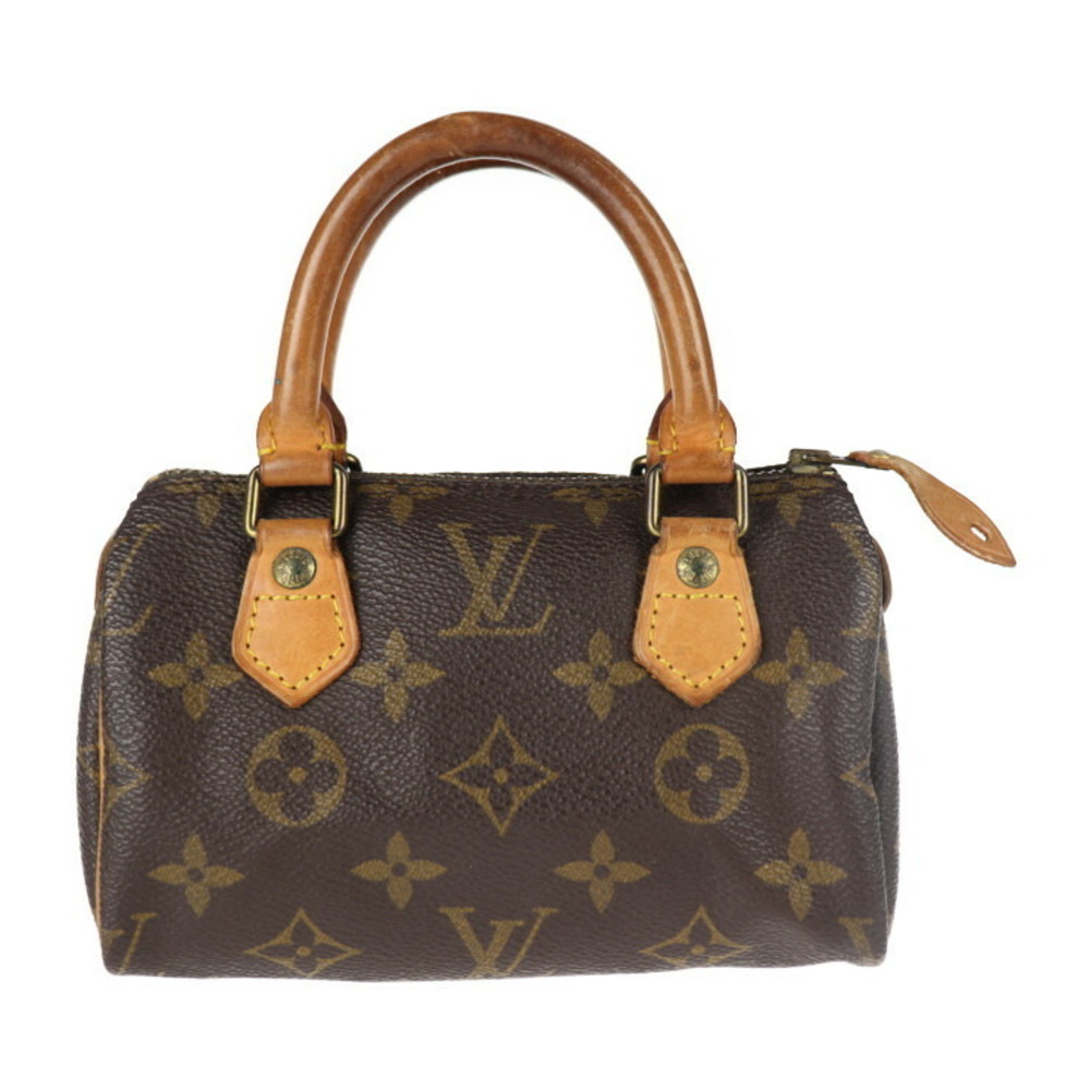 Louis Vuitton Mini Speedy Handbag Brown